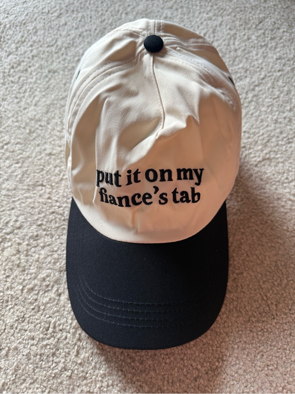 NWOT SHEIN Fiancés Tab Baseball Hat